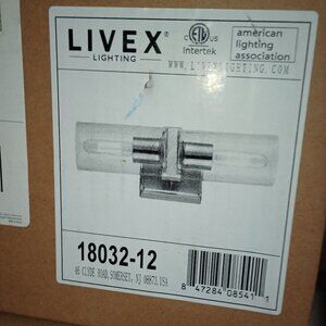 New in box, livex dual light fixture.